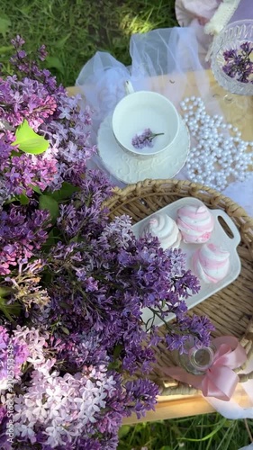 Aesthetic Lilac Tea Cup Zephyr Video