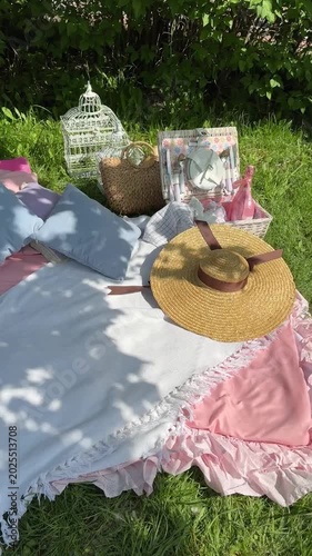 Aesthetic Summer Picnic Setup Video