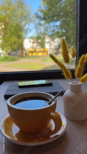Cozy Coffee Morning Vibe Video. Cafe Interior