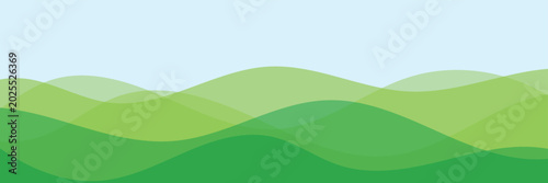 Tableau sur toile Abstract Green Rice Farm Fields Background