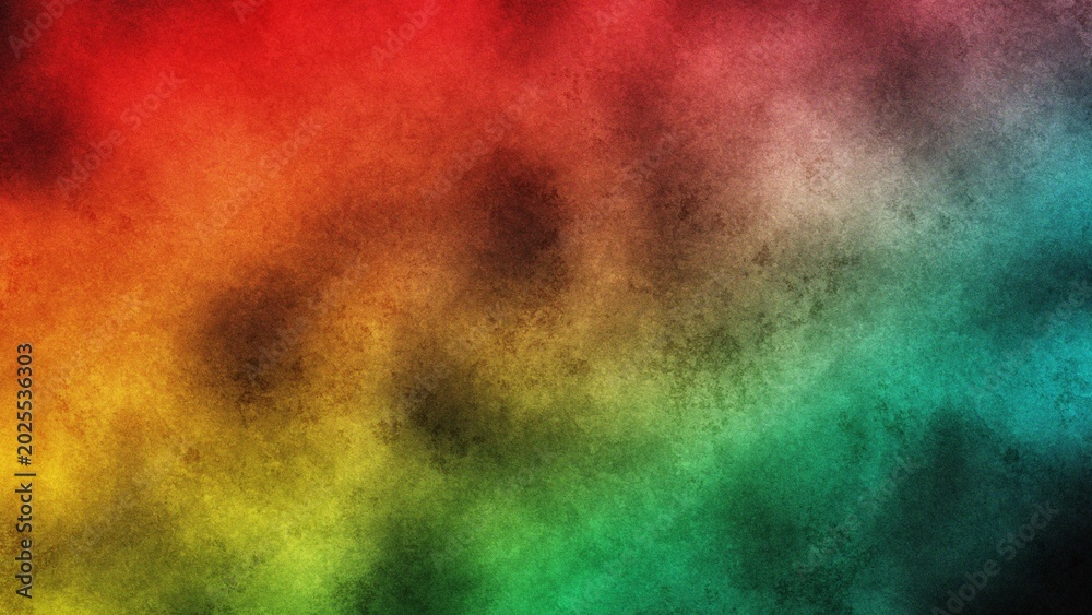 Fototapeta premium Juneteenth celebration with vibrant rainbow smoke against a dark textured background creating abstract freedom symbolism