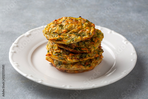 Stack of Homemade Zucchini ...