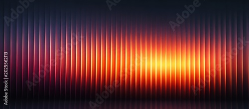 Glowing waveform in a darkened world