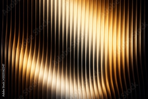 Golden waves of luxury