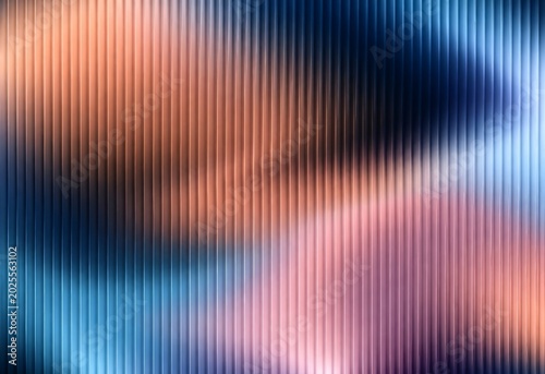 Ribbed gradient wave with soft light