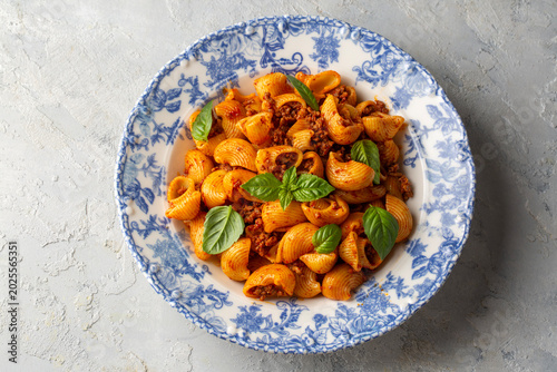 Top View of Conchiglie Shel...