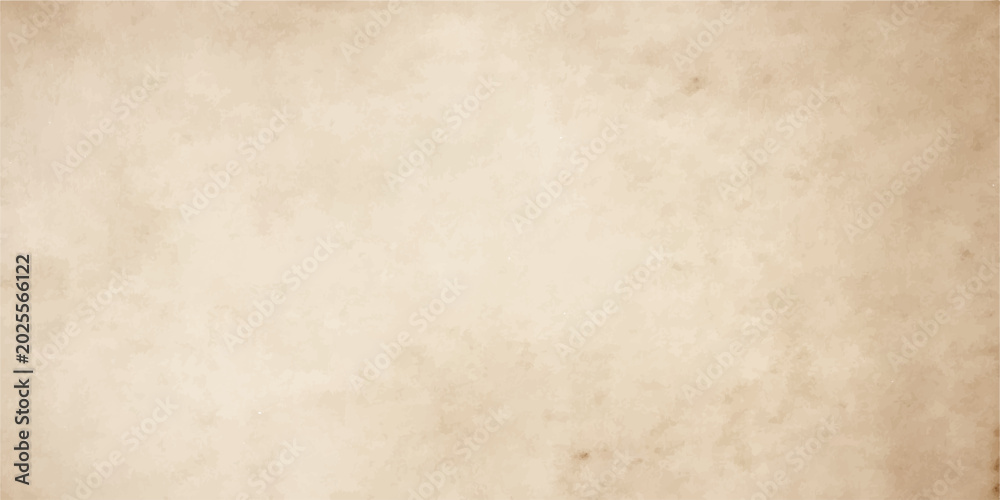 Fototapeta premium A blank and aged vintage paper texture with a stained, grungy brown parchment pattern, perfect for an antique retro design wallpaper