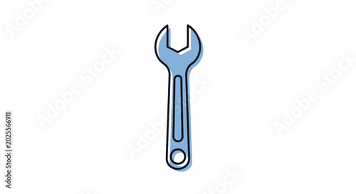 Fotografie Wrench Tool for Tightening Bolts.