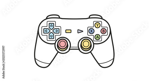 Canvastavla PlayStation gaming controller remote console.