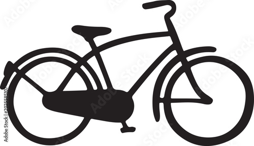 Foto Hand Drawn bicycle illustration isolated on background
