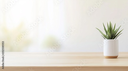 woodgrain. A minimalist wooden desk in a living space, showcasing natural textures and soft light. lifestyle magazines.