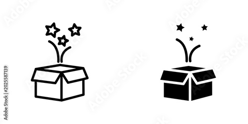 New product icon on white background, editable stroke svg 10