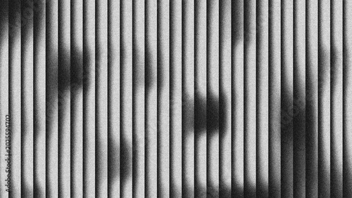 Schilderij op canvas Vertical lines dominate the frame in grayscale