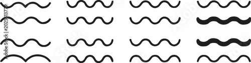 Photos wave line rhythm pattern columns rows thickness variation set