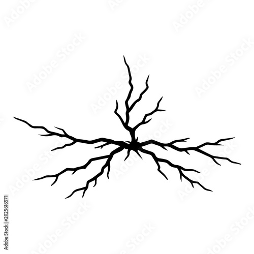 фотографія horizontal split crack texture for ground concrete wall destruction smash effect