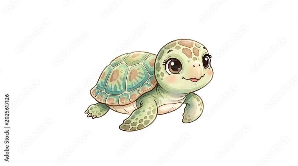 Fototapeta premium turtle isolated on white