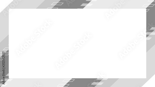 Modern geometric grey and white frame with abstract diagonal patterns, ideal for contemporary design backgrounds and borders