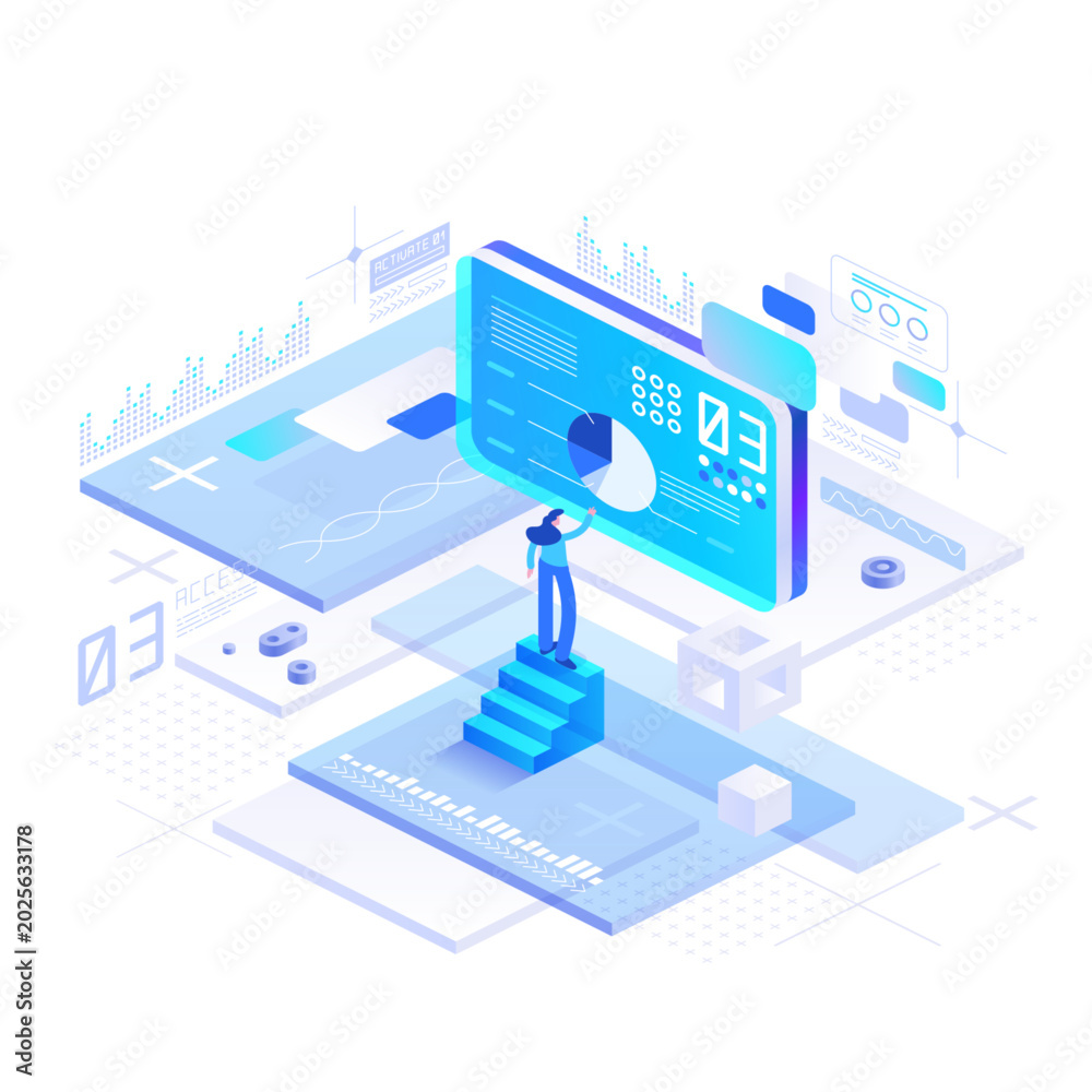 Canvastavla Digital presentation platform with a presenter before a large interface screen,