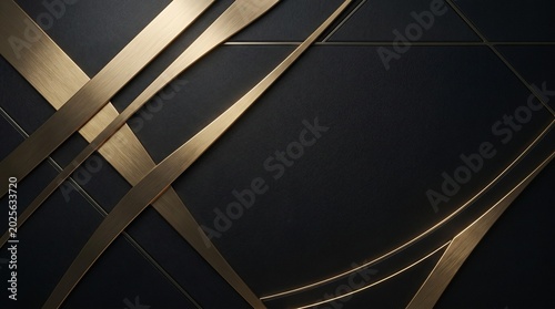 Luxury Black and Gold Abstract Background – elegant geometric metallic lines with premium modern luxury aesthetic design