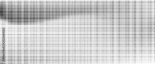 Bilde på lerret grunge Halftone white and black dots pattern and black gradient grunge texture background