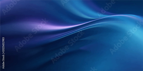 An abstract blue background with smooth, flowing waves of light and soft satin texture, creating a wavy vector motion design that looks like silk fabric or smoke