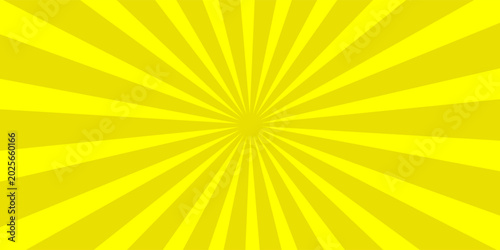 Obraz na plátně Orange Sunburst Pattern with yellow Background