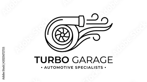 Foto Turbocharger turbine wheel automotive part.