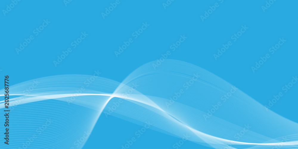 Fototapeta premium Abstract light blue background featuring soft white wavy lines for clean modern business presentations corporate headers and digital designs