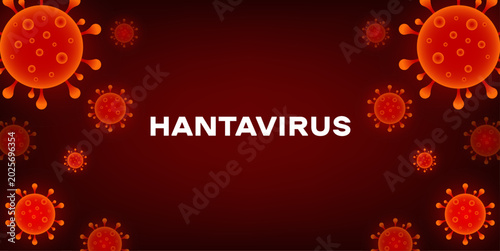 Quadro su tela Hantavirus background