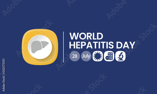 Tableau sur toile World Hepatitis day is observed every year on July 28, When the liver is inflamed or damaged, its function can be affected and certain medical conditions can cause hepatitis