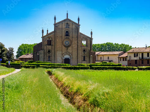 Bild auf Leinwand Historic basilica of XII Apostoli at Lodi Vecchio, Lodi province, Italy