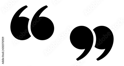Schilderij op canvas Set of quotation marks icons
