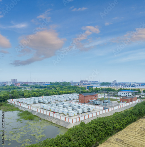 Large-Scale Battery Energy Storage Station Adjacent to Wetland and Urban Area