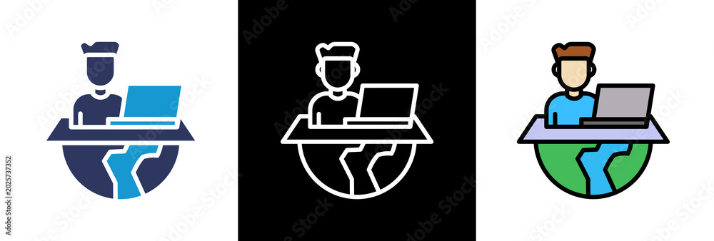 Foto Work Anywhere triple icon