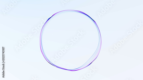 Minimal white glass sphere with subtle pink and blue rim light on a clean background, offering a soft futuristic look for luxury branding, tech visuals and elegant design use.