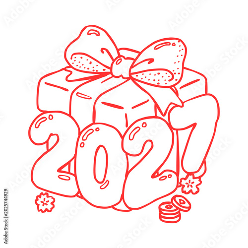 photo  - Creative 2027 Typography Collection Set with Modern Colorful 3D New Year Design Elements (2)