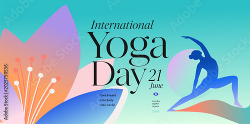 21, abstract, art, asana, background, balance, banner, body, breathing, calm, card, chakra, day, design, elements, event, exercise, female, fitness, flexibility, floral, flower, flyer, gradient, healt