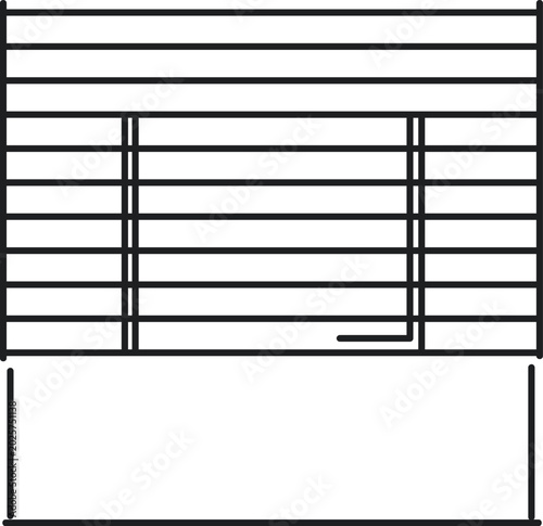 Foto The lines intersect and form something like a form to fill out