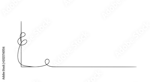 Obraz na plátně Wire drawing line sketch art.