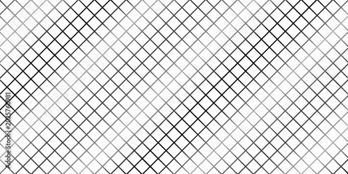Net texture pattern on white background. Net texture pattern for backdrop and wallpaper. Realistic net pattern with black squares. vector illustration
