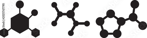 Hormones icon symbol, black style vector icons pack