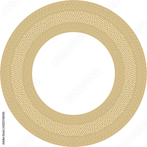 Quadro su tela Vector gold round Yakut ornament