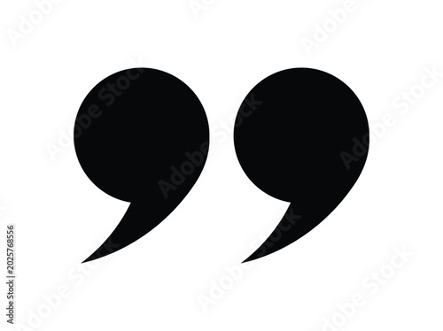Tableau sur toile Quote Mark icon elements