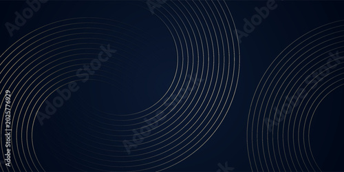 Photos Dark blue background with gold circles