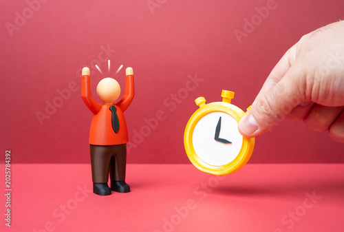 Φωτογραφία Office worker overreacts to deadline