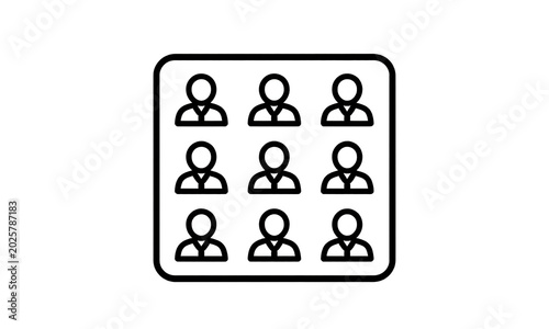 detailed vector illustration stylized business management concept featuring grid modern management symbols soft pastel colors