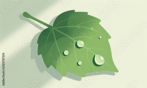 leaf captured shows cluster glistening droplets suspended delicate veins bathed soft morning
