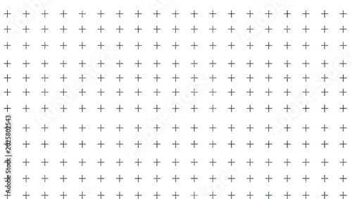 Schilderij op canvas A grid of plus signs with varying thickness and slight color variations