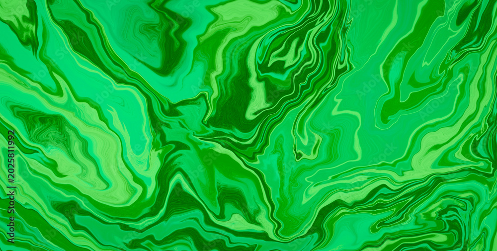 Fototapeta premium 2D Artistic Banner Evoking Deep Aquatic Dye Effects