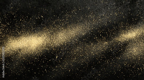 gold fleck luxury grain background, subtle glitter dust, gold and black, commercial abstract backdrop for branding, posters, websites, presentations, and product displays, wide horizontal composition,
